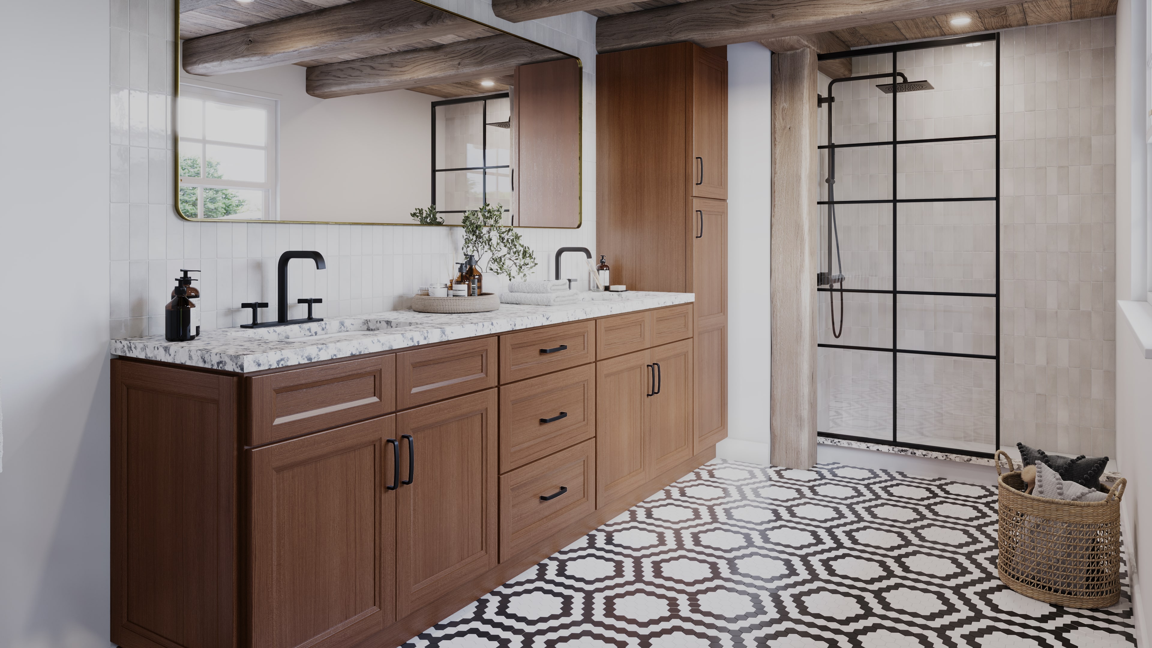 Bourbon Oak door style